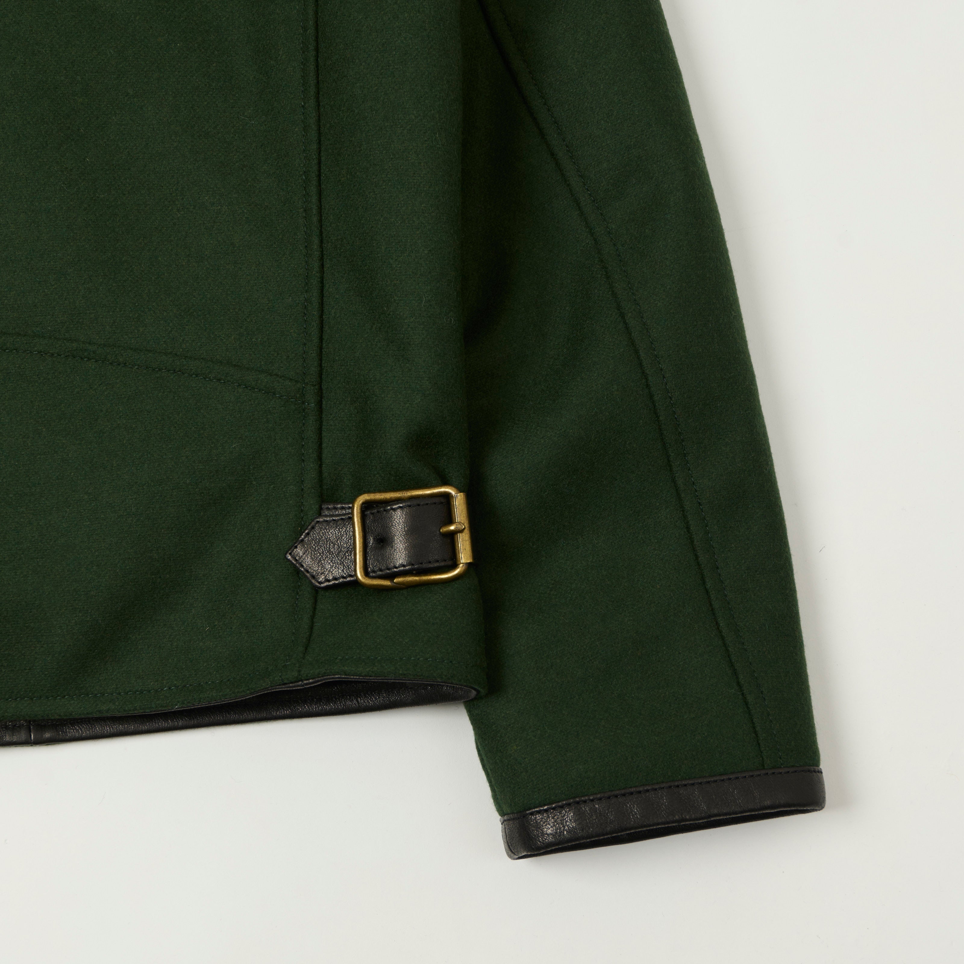 Shangri-La Heritage 'Varenne' Melton Wool Jacket - Forest Green
