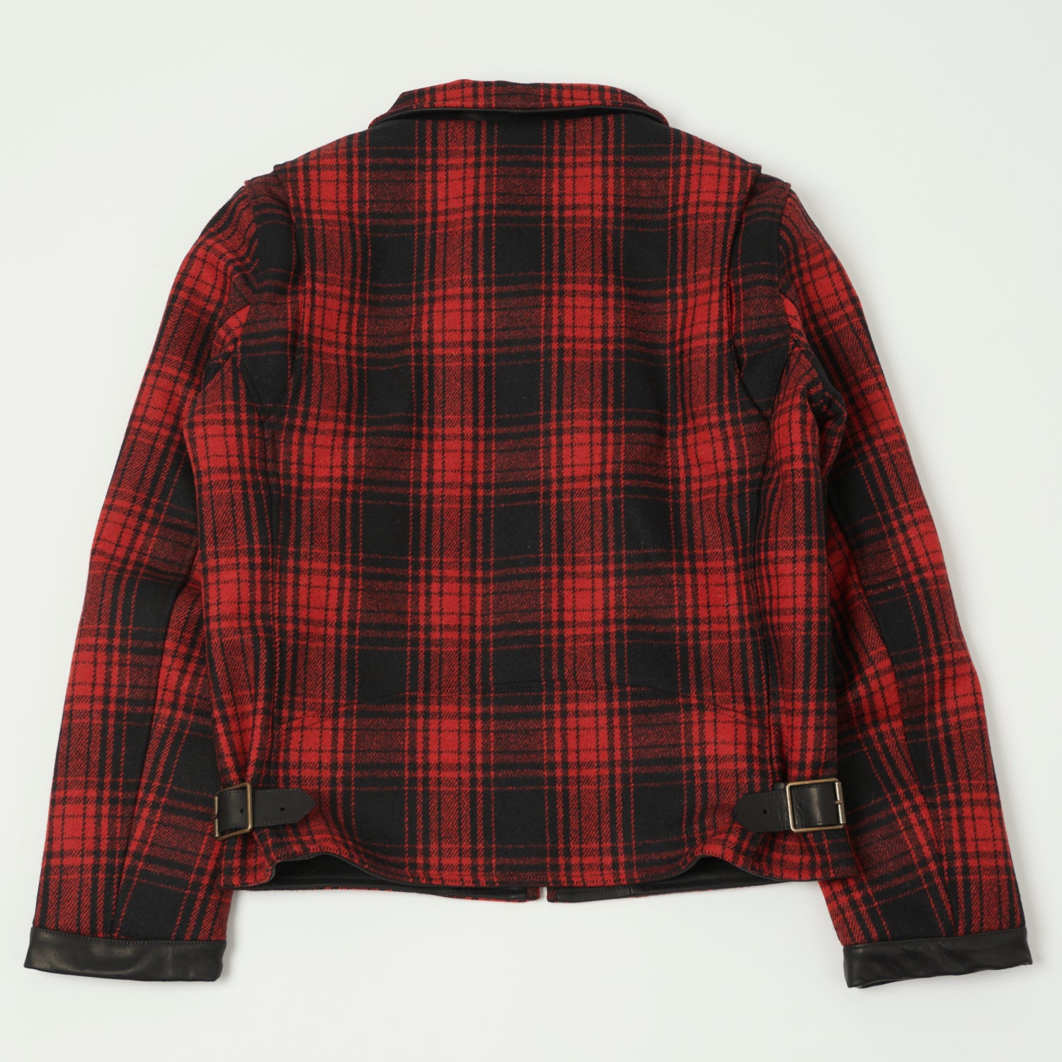Shangri-La Heritage 'Varenne' Melton Wool Jacket - Red Tartan