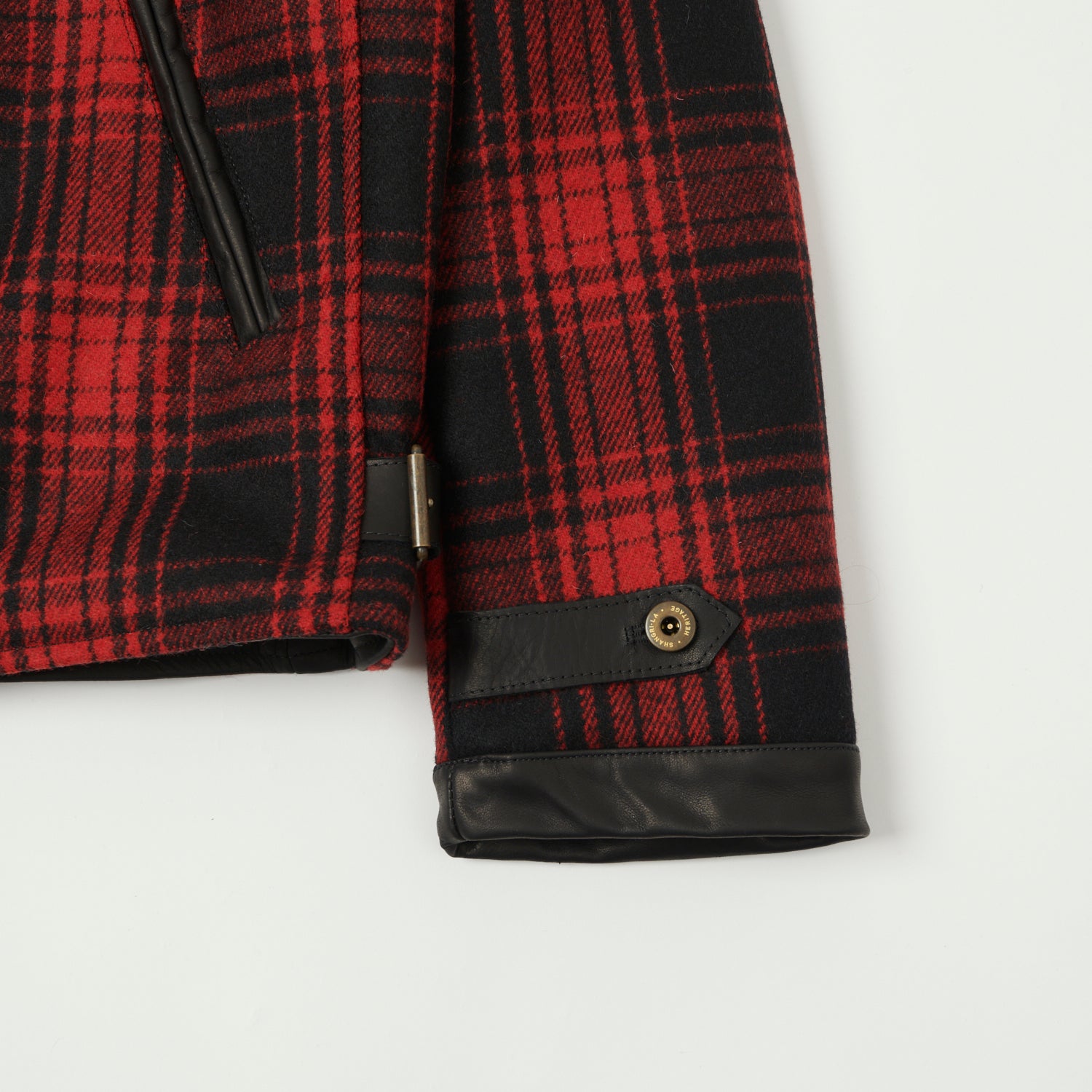 Shangri-La Heritage 'Varenne' Melton Wool Jacket - Red Tartan
