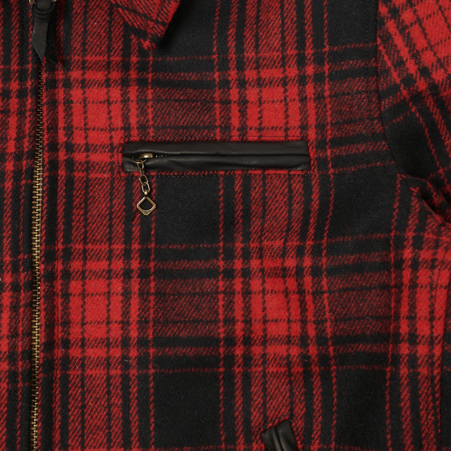 Shangri-La Heritage 'Varenne' Melton Wool Jacket - Red Tartan