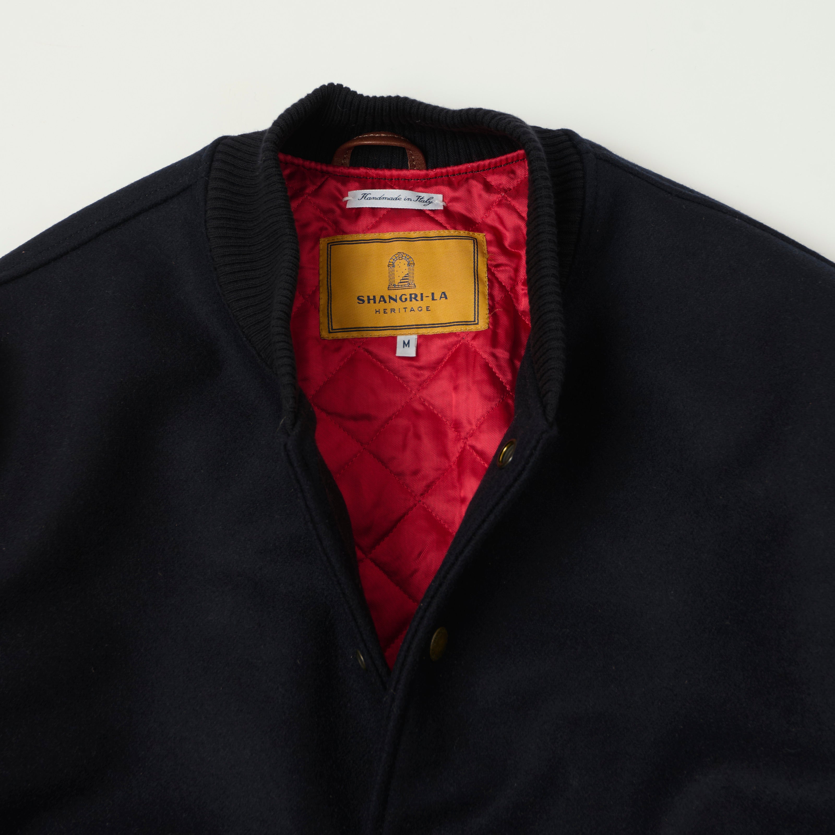 Shangri-La Heritage Wool Varsity Jacket - Navy