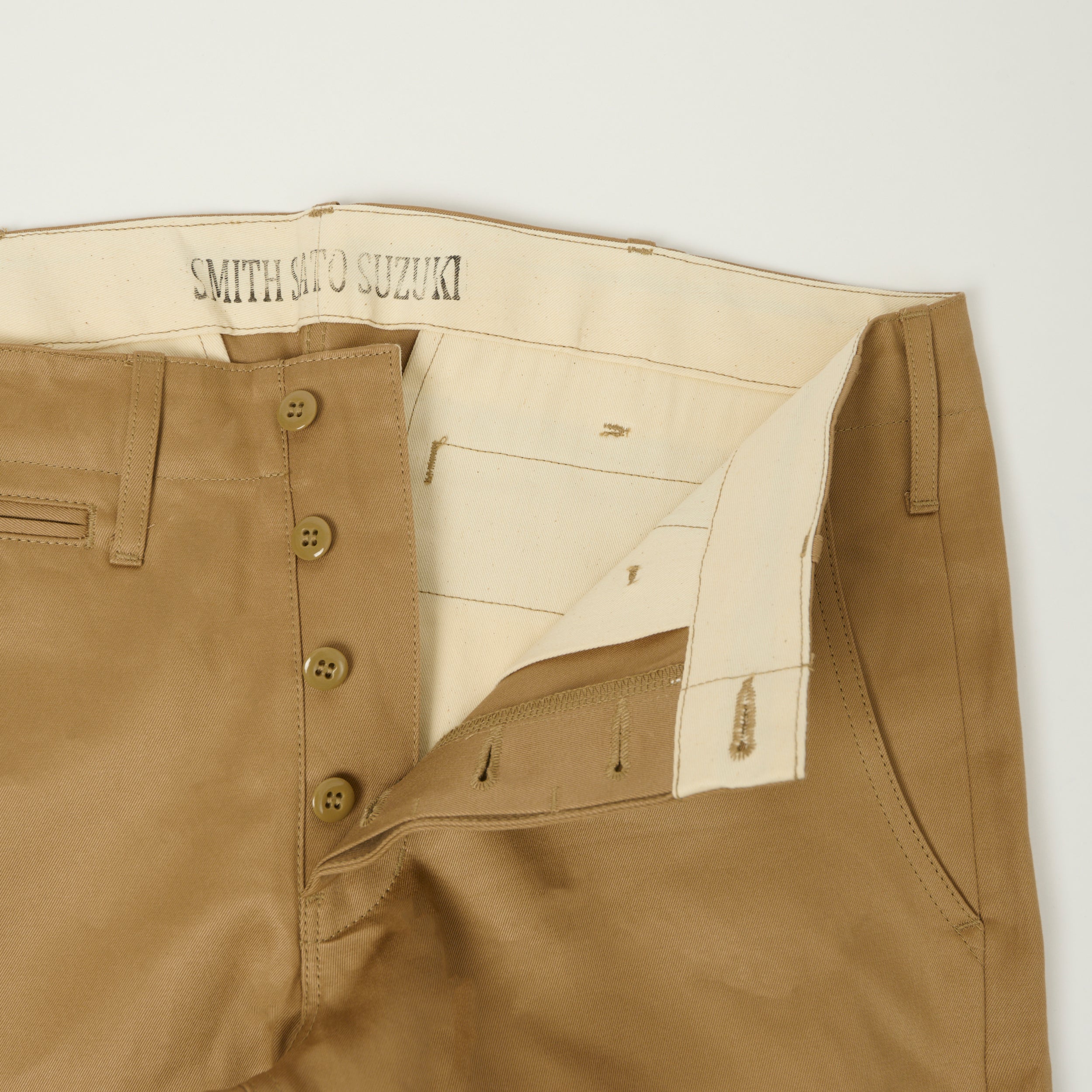 Smith Sato Suzuki E1707 Relaxed Tapered Chino - Khaki