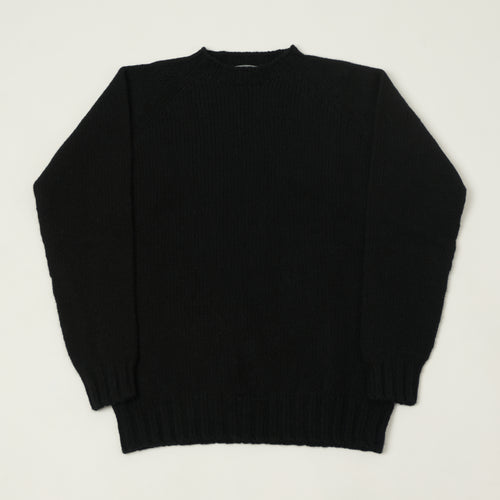 Smith Sato Suzuki 'Takayama' Brushed Lambswool Jumper - Carbon Black