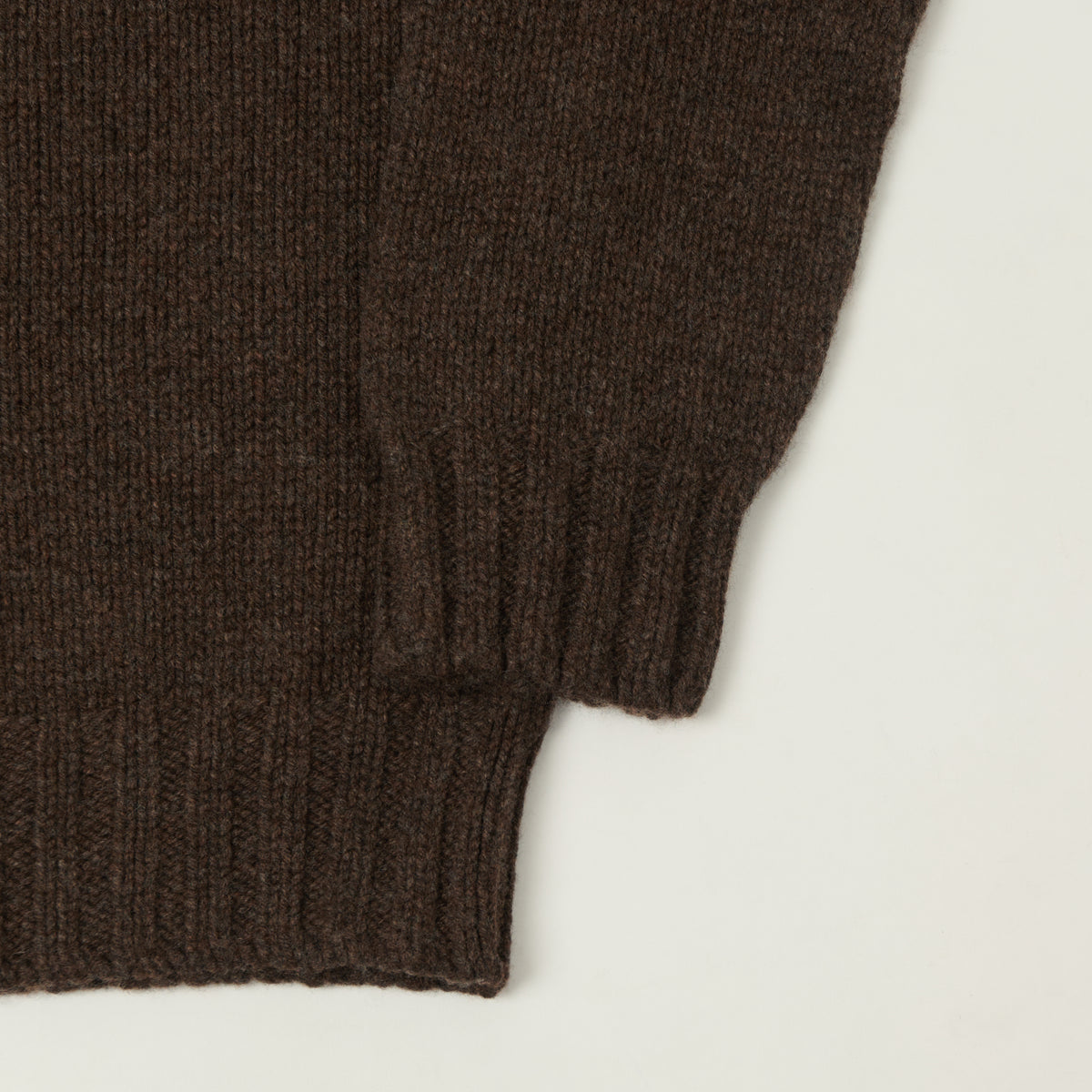 Smith Sato Suzuki 'Otari' Roll Neck Lambswool Jumper - Museum Brown