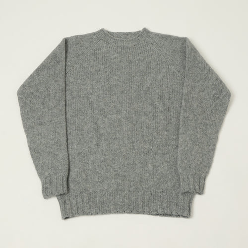 Smith Sato Suzuki 'Takayama' Brushed Lambswool Jumper - Mineral Grey