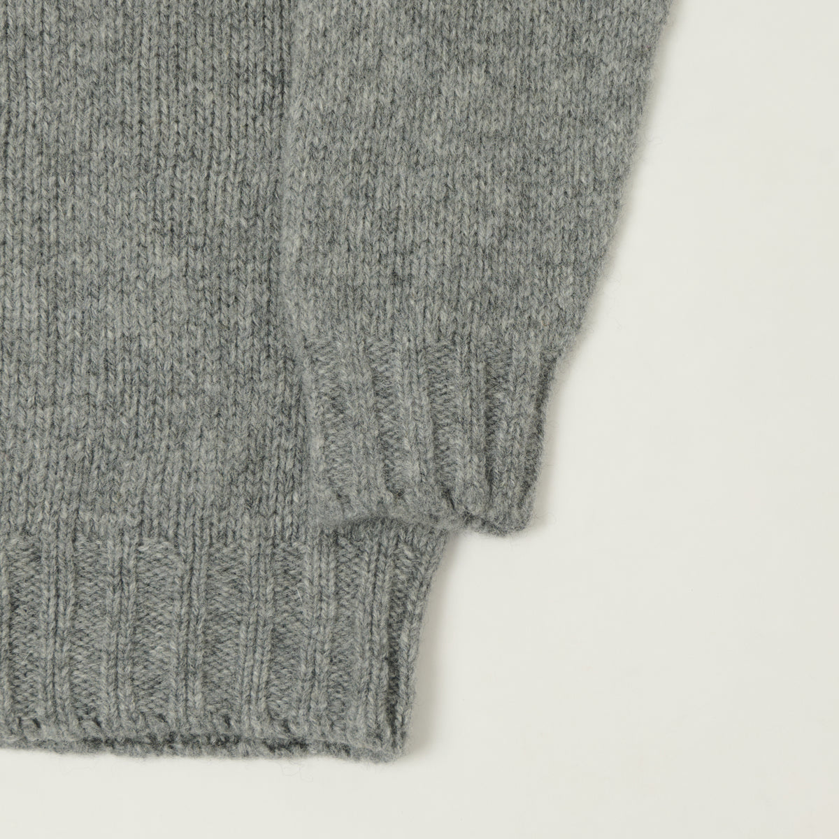 Smith Sato Suzuki 'Takayama' Brushed Lambswool Jumper - Mineral Grey