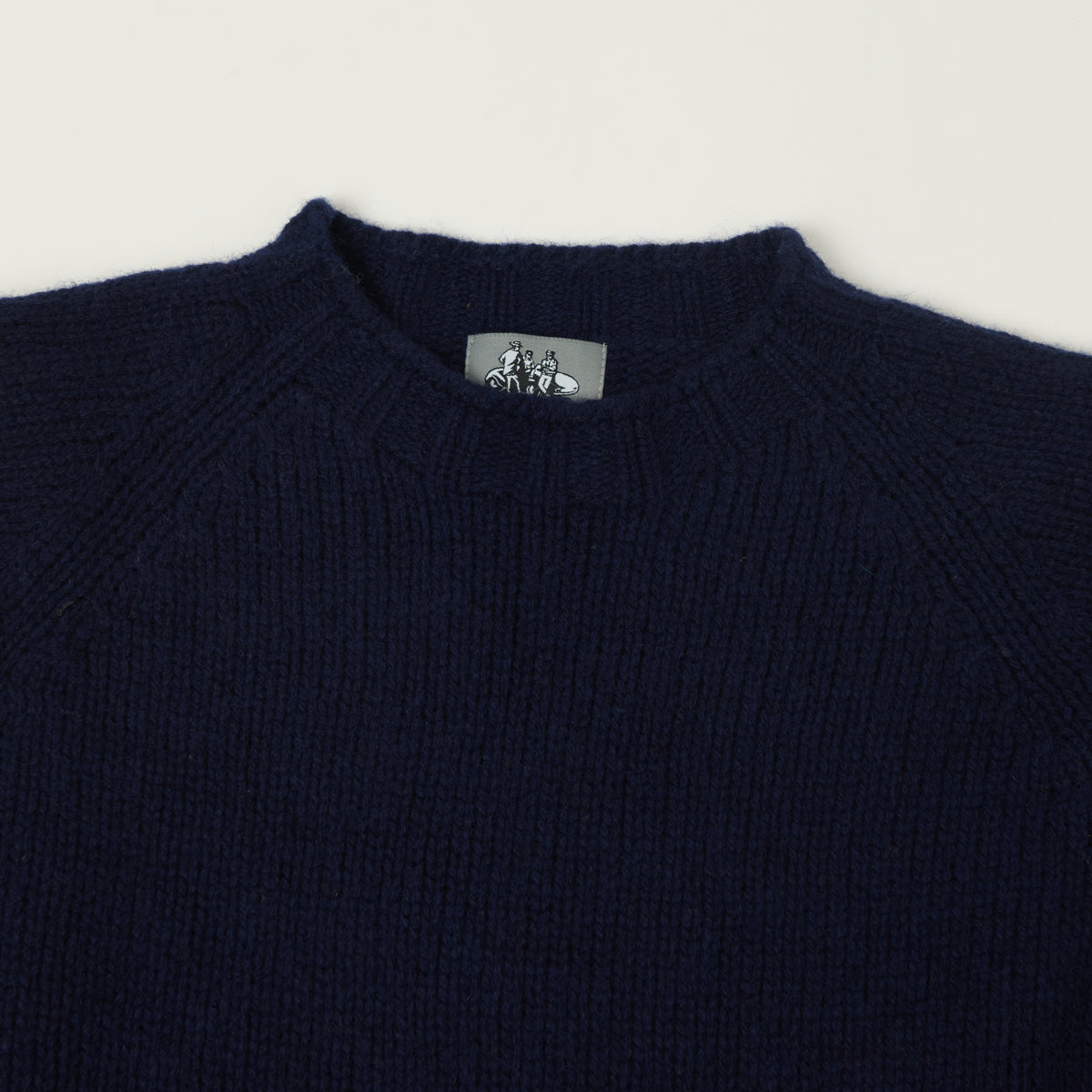 Smith Sato Suzuki 'Takayama' Brushed Lambswool Jumper - Admiral Blue