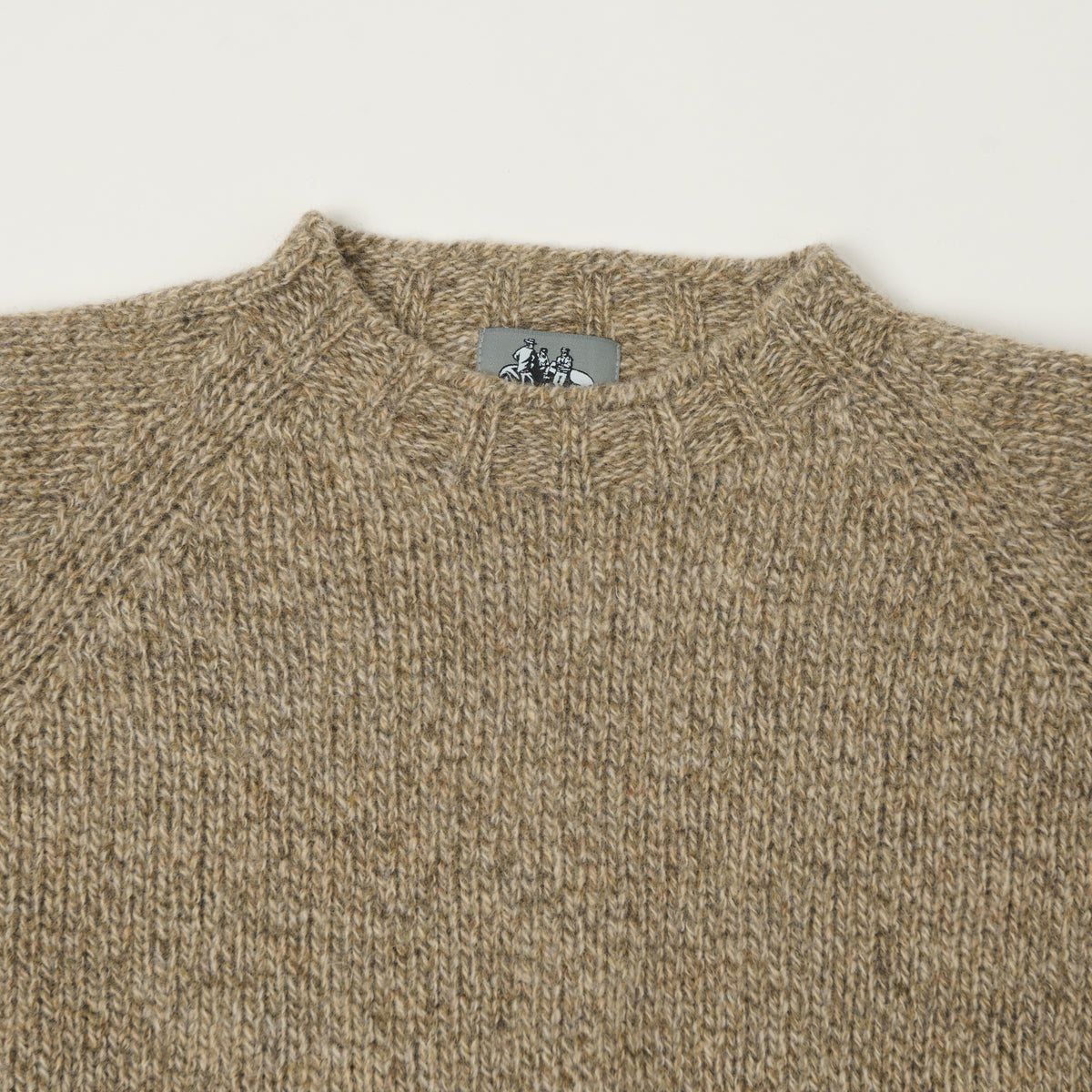 Smith Sato Suzuki 'Takayama' Brushed Lambswool Jumper - Heather Brown