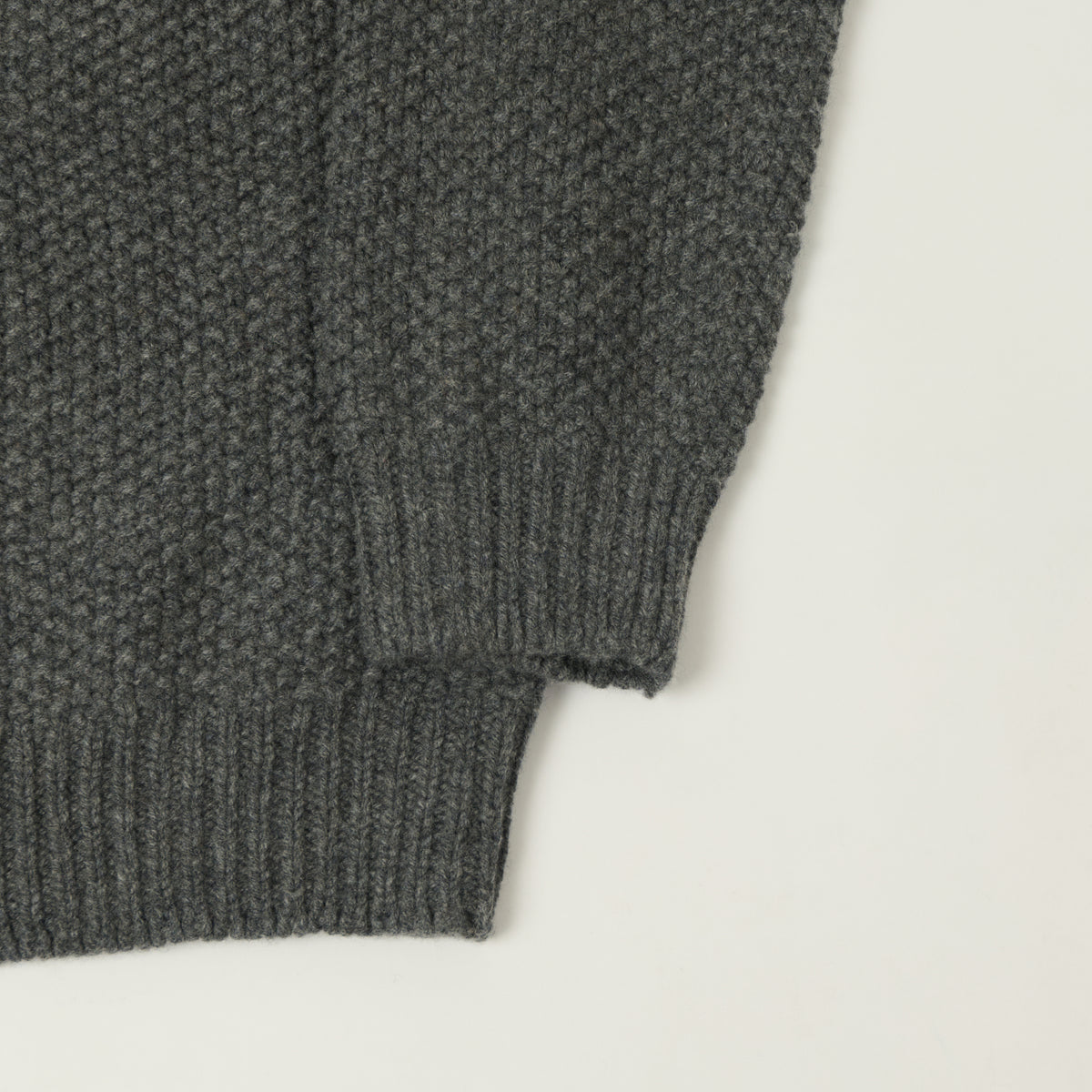 Smith Sato Suzuki 'Toyama' Lambswool Jumper - Mountain Grey