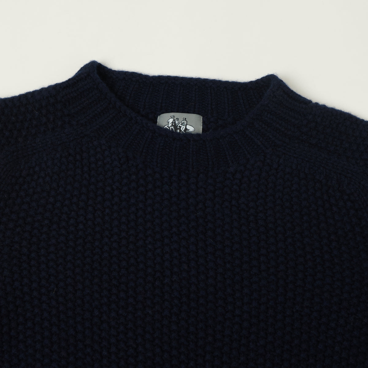 Smith Sato Suzuki 'Toyama' Lambswool Jumper - Midnight Blue