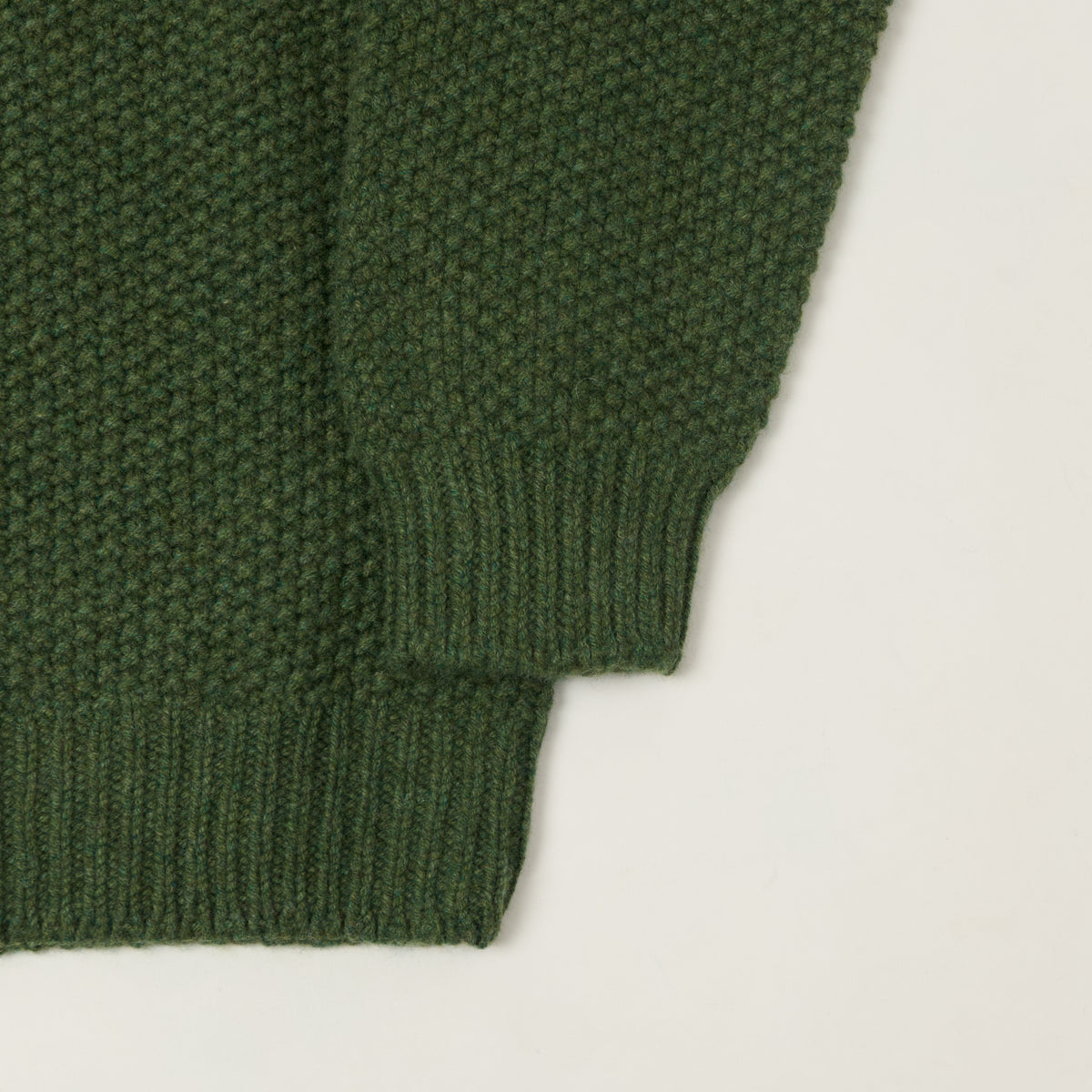 Smith Sato Suzuki 'Toyama' Lambswool Jumper - Bottle Green