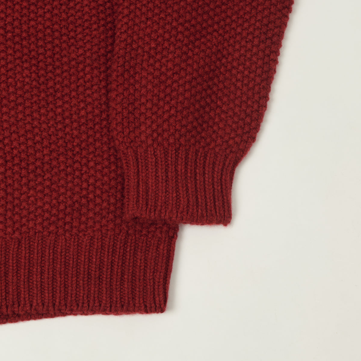 Smith Sato Suzuki 'Toyama' Lambswool Jumper - Garnet Red