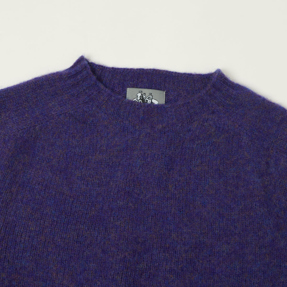 Smith Sato Suzuki 'Kobe' Brushed Saddle Shoulder Jumper - Fig Purple