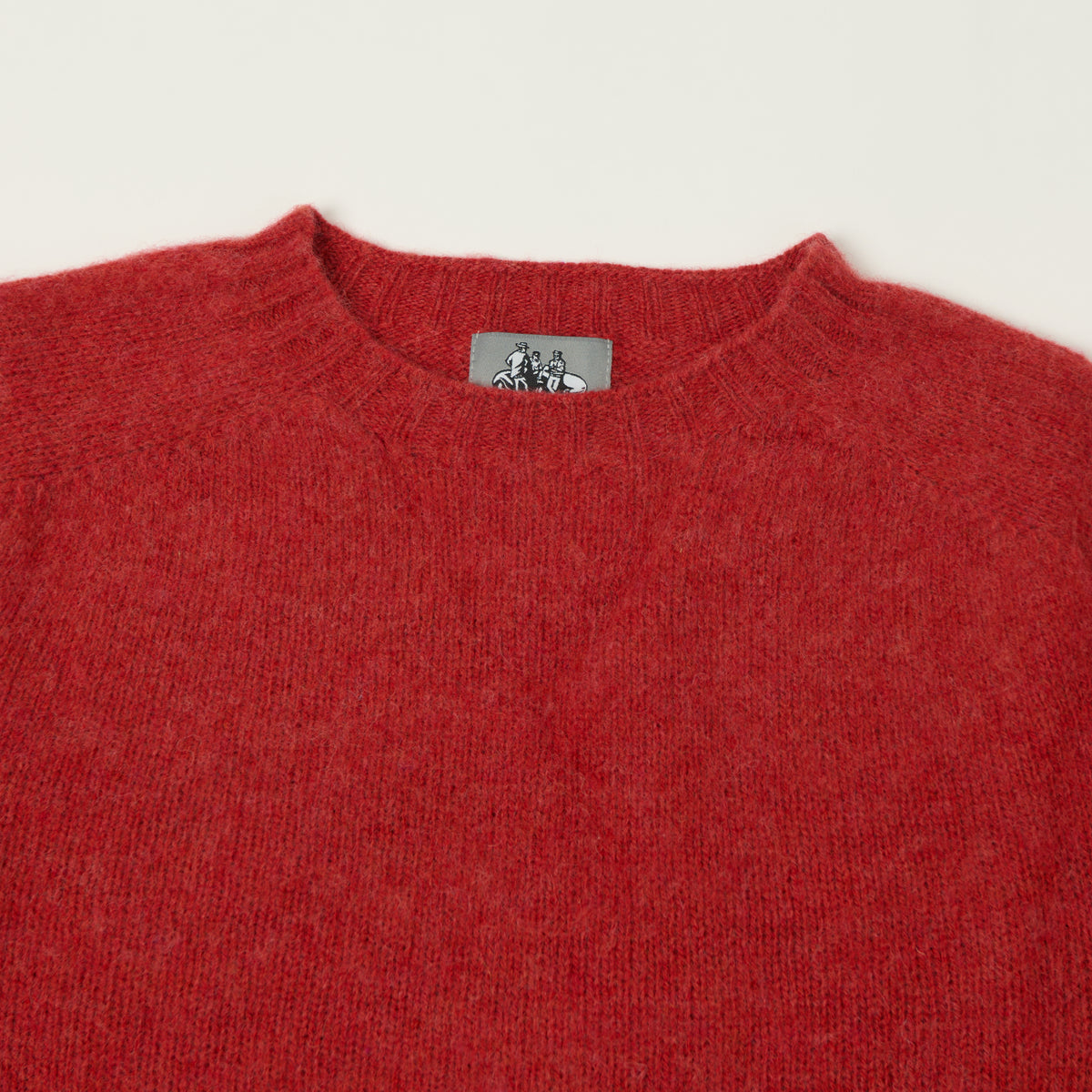 Smith Sato Suzuki 'Kobe' Brushed Saddle Shoulder Jumper - Cardinal Red