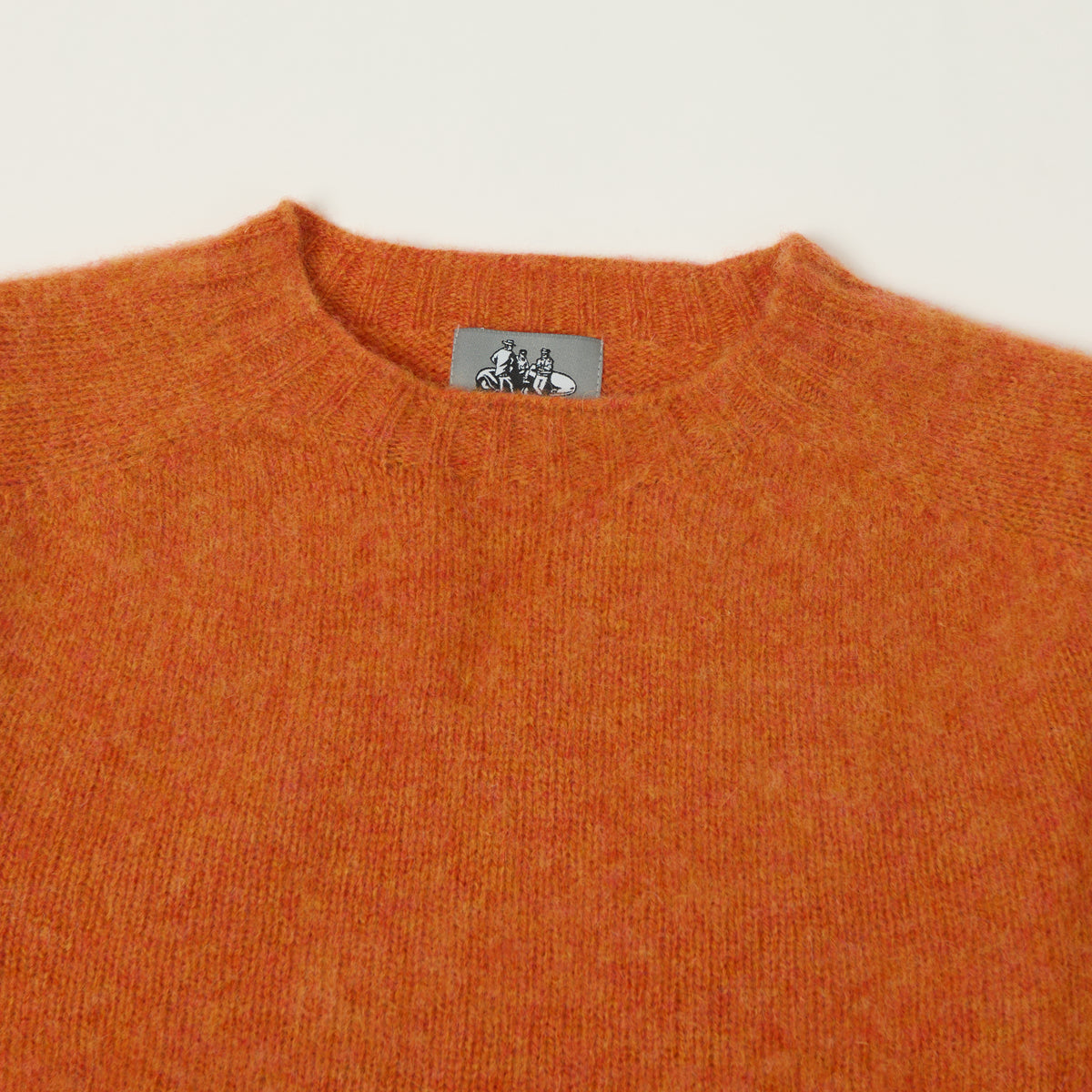 Smith Sato Suzuki 'Kobe' Brushed Saddle Shoulder Jumper - Fox Orange