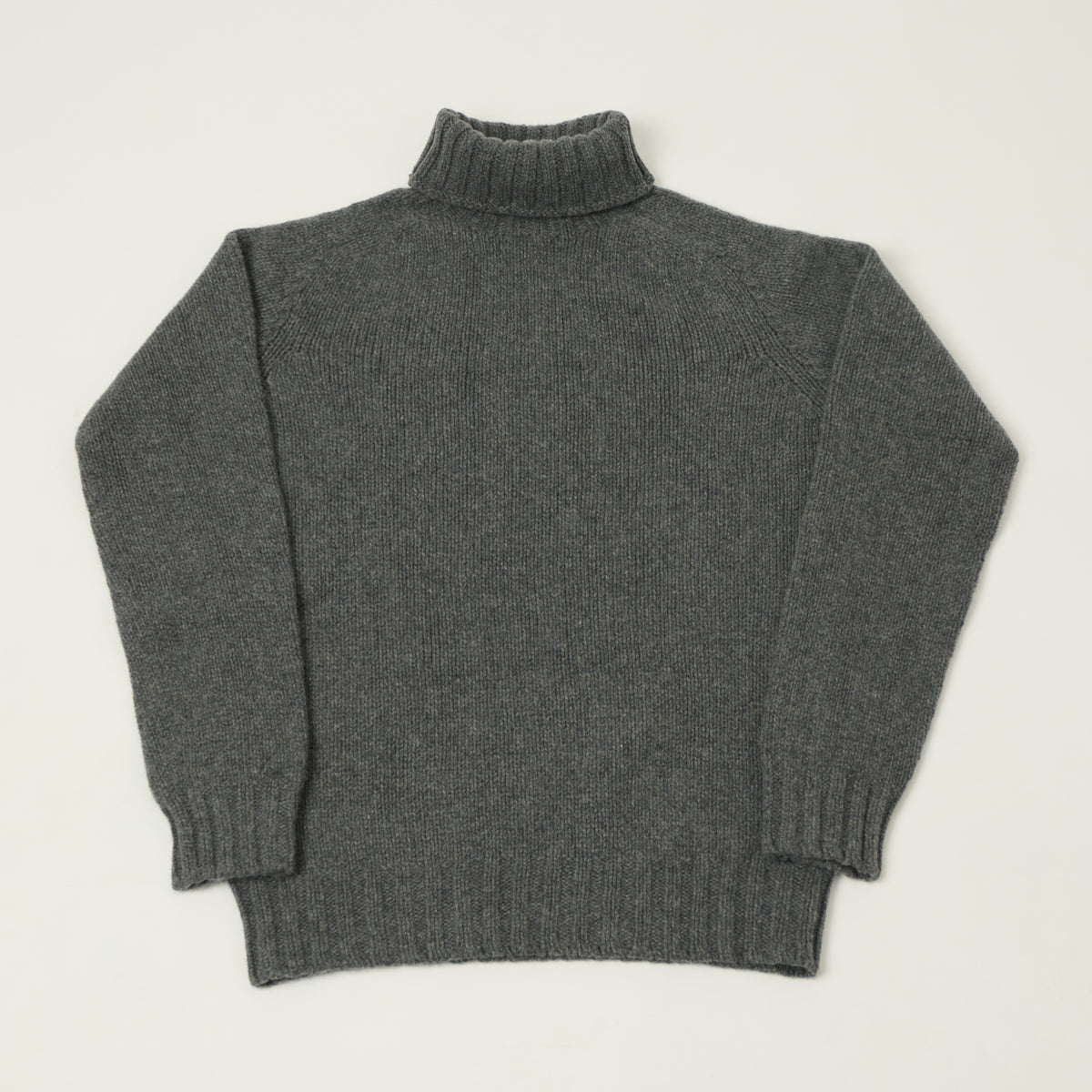 Smith Sato Suzuki 'Otari' Roll Neck Lambswool Jumper - Mountain Grey