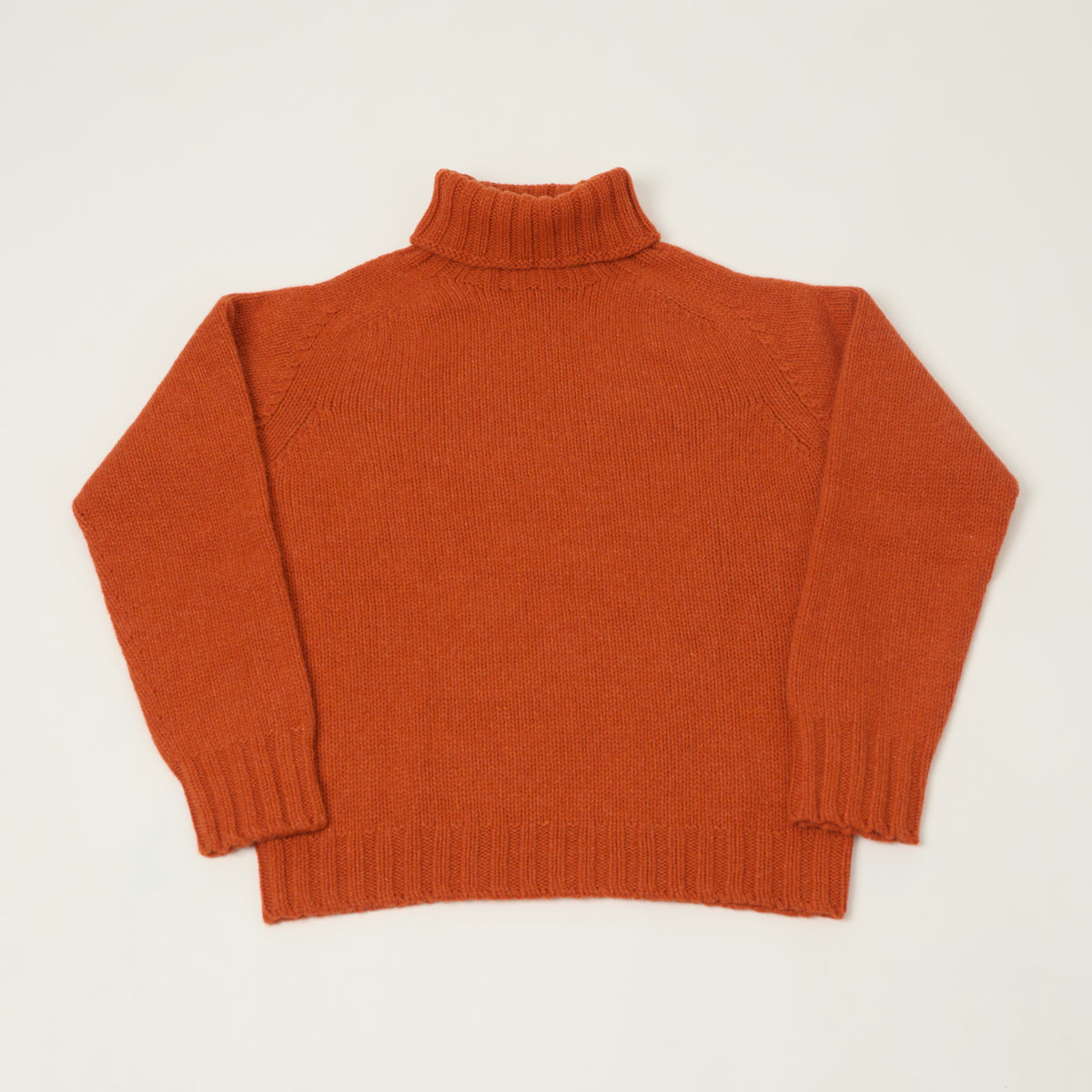 Smith Sato Suzuki 'Nagano' Roll Neck Lambswool Jumper - Autumn Orange