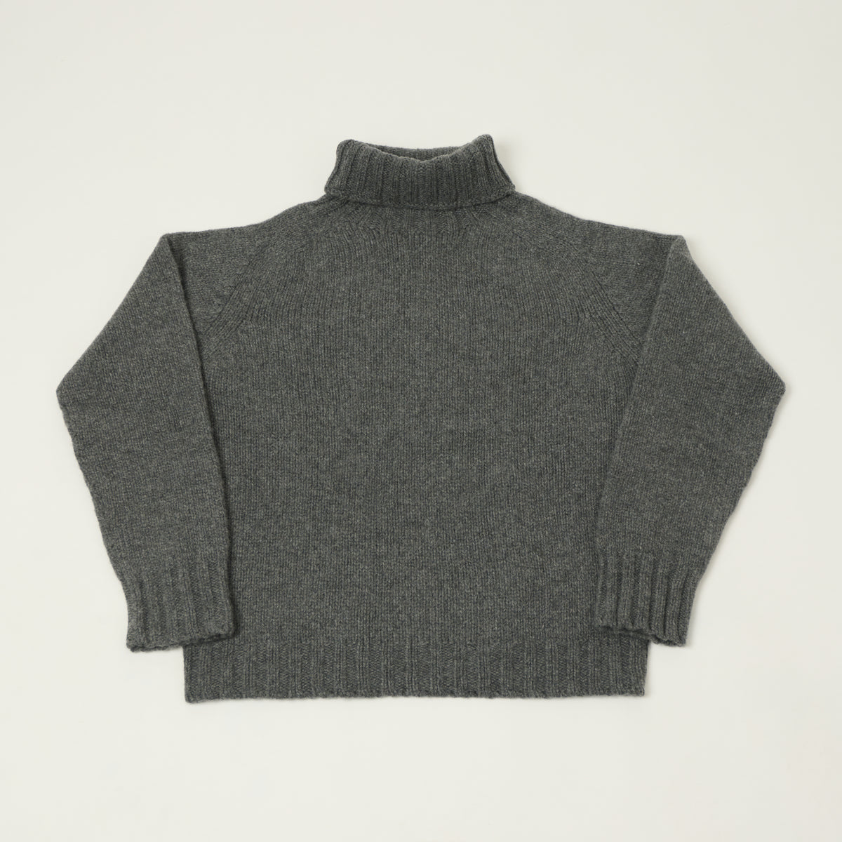 Smith Sato Suzuki 'Nagano' Roll Neck Lambswool Jumper - Mountain Grey
