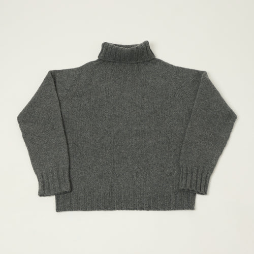 Smith Sato Suzuki 'Nagano' Roll Neck Lambswool Jumper - Mountain Grey