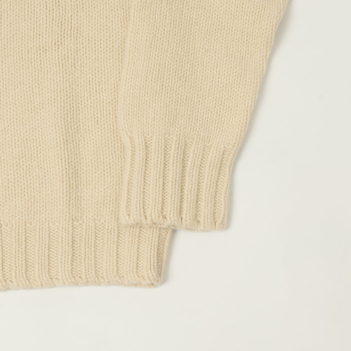Smith Sato Suzuki 'Nagano' Roll Neck Lambswool Jumper - Chalk White