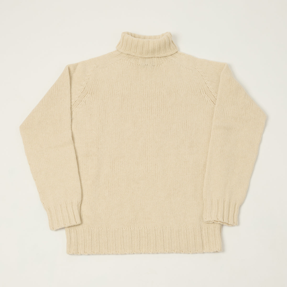 Smith Sato Suzuki 'Otari' Roll Neck Lambswool Jumper - Chalk White