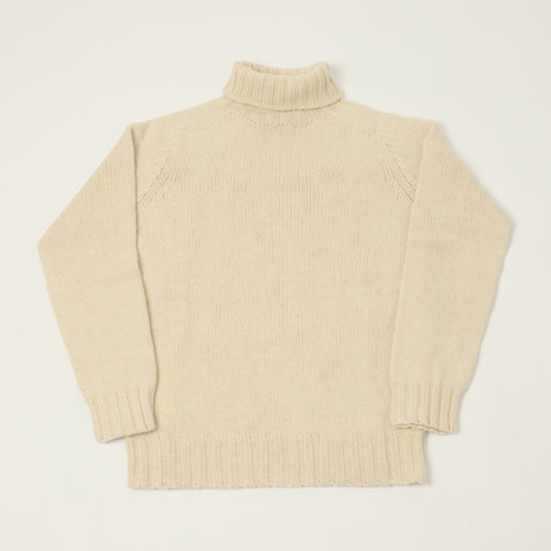 Smith Sato Suzuki 'Otari' Roll Neck Lambswool Jumper - Chalk White