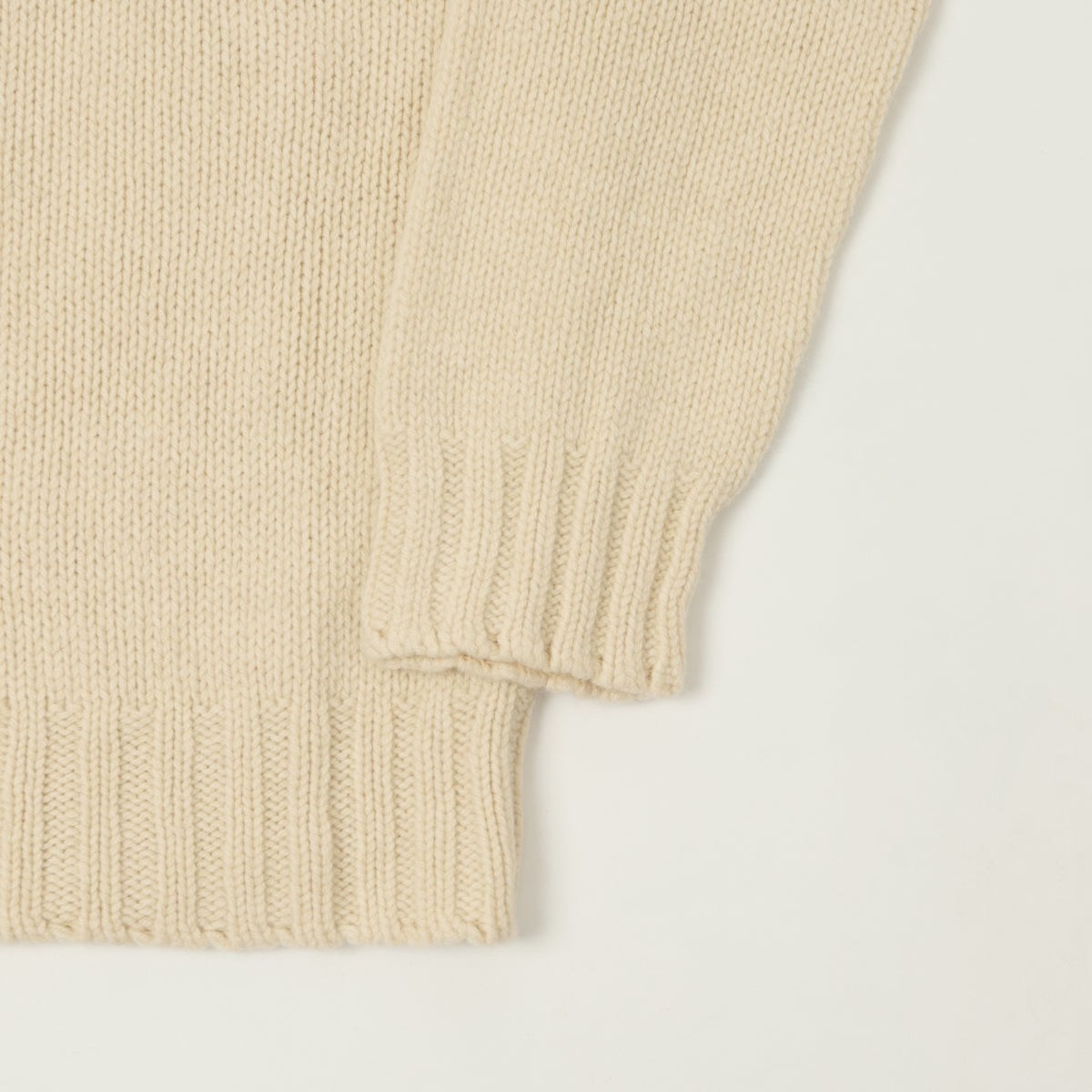 Smith Sato Suzuki 'Otari' Roll Neck Lambswool Jumper - Chalk White