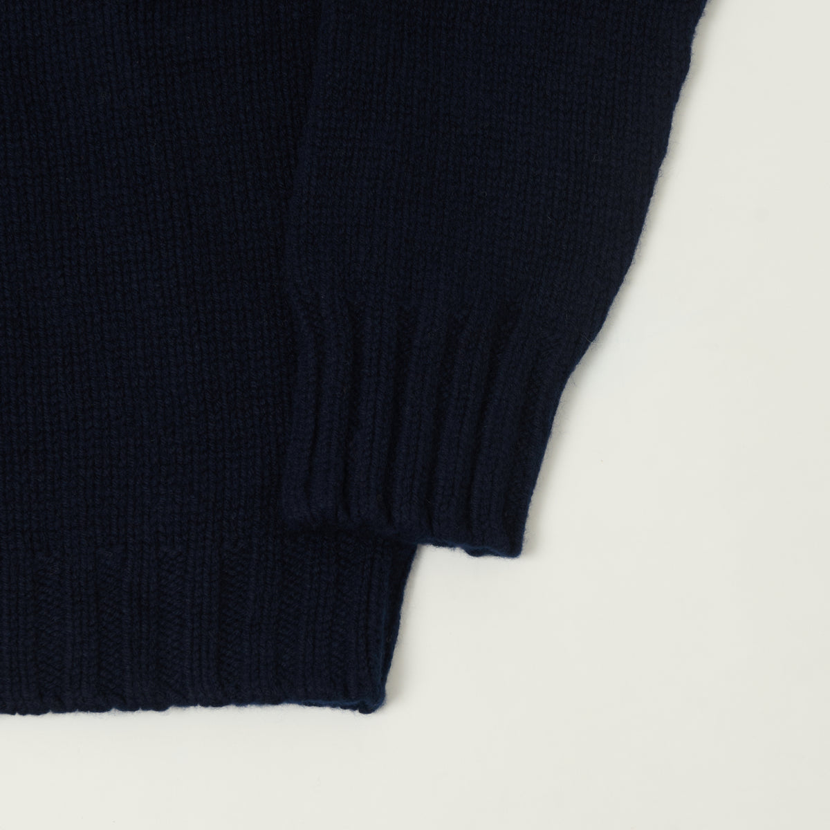 Smith Sato Suzuki 'Nagano' Roll Neck Lambswool Jumper - Midnight Blue