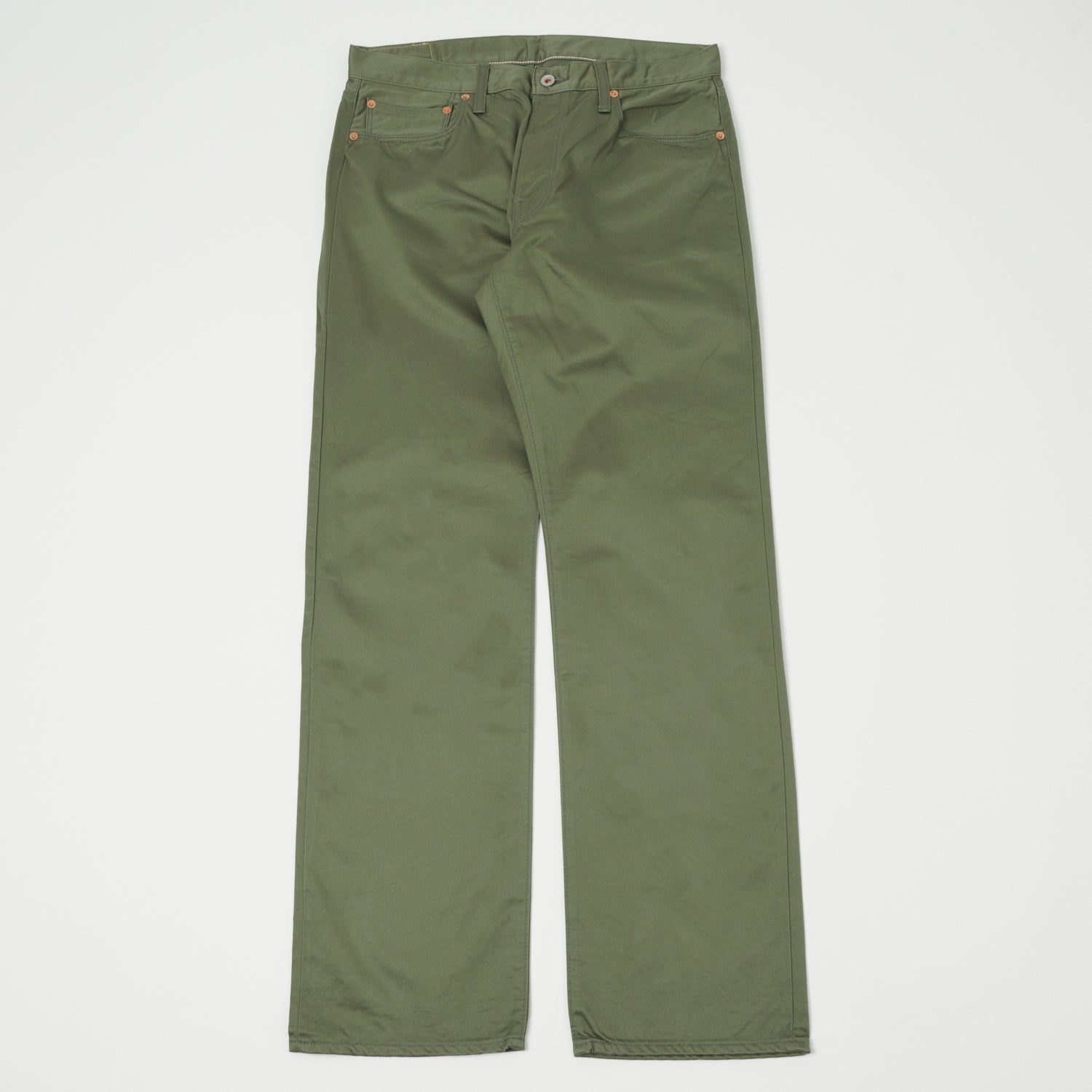 Spellbound Chino Cloth Regular Straight Jean - Olive Green