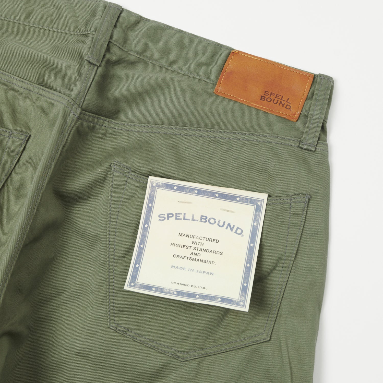 Spellbound Chino Cloth Regular Straight Jean - Olive Green