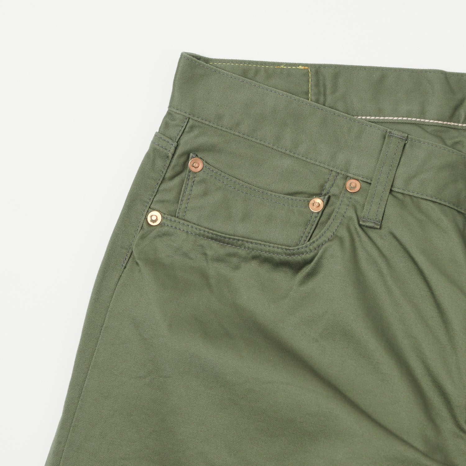 Spellbound Chino Cloth Regular Straight Jean - Olive Green