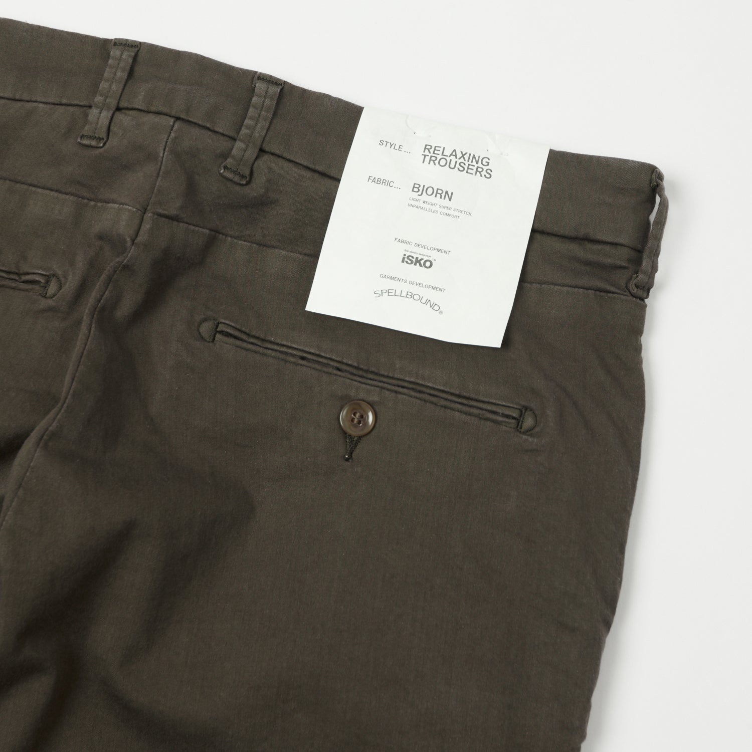 Spellbound Slim Tapered Stretch Chino - Dark Olive