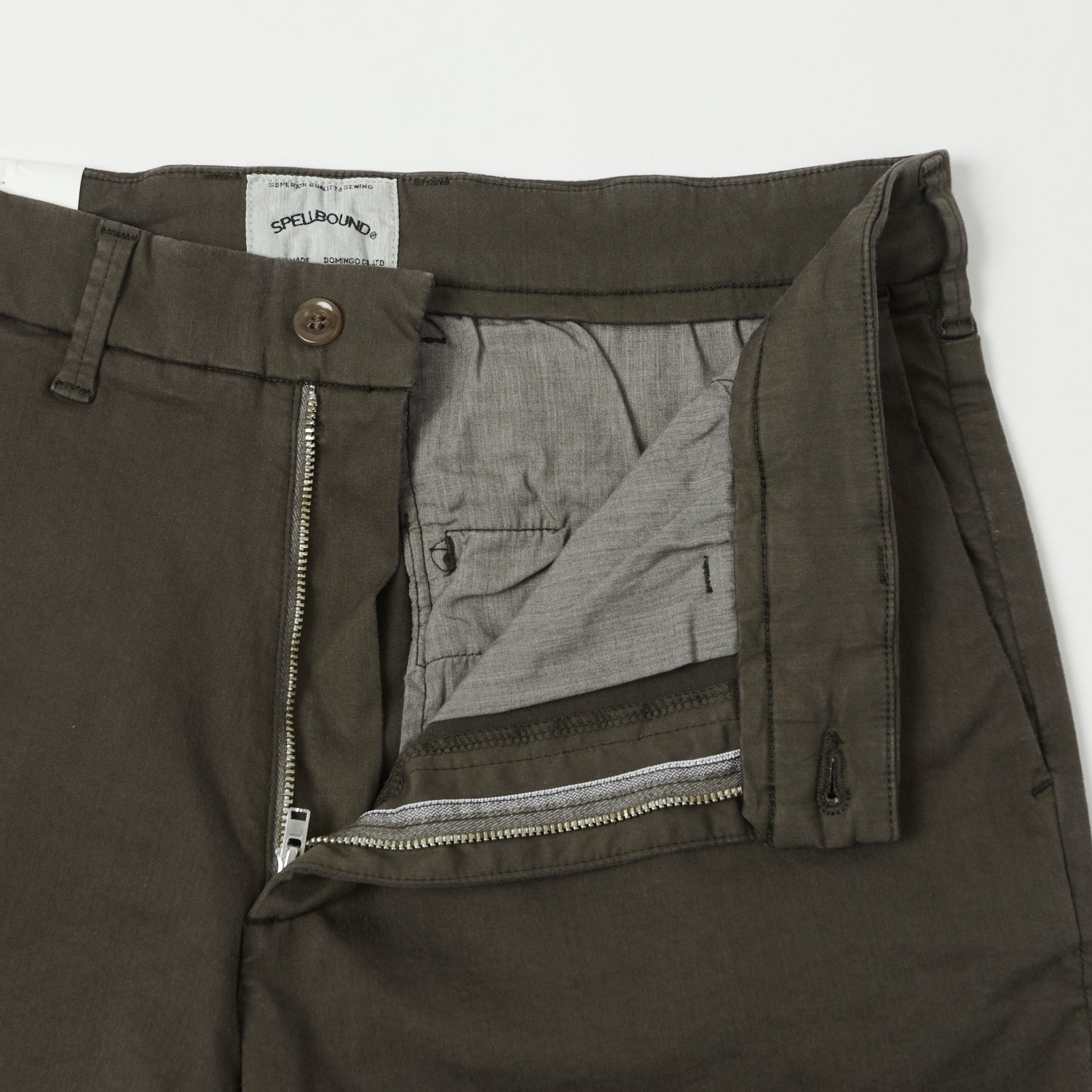 Spellbound Slim Tapered Stretch Chino - Dark Olive