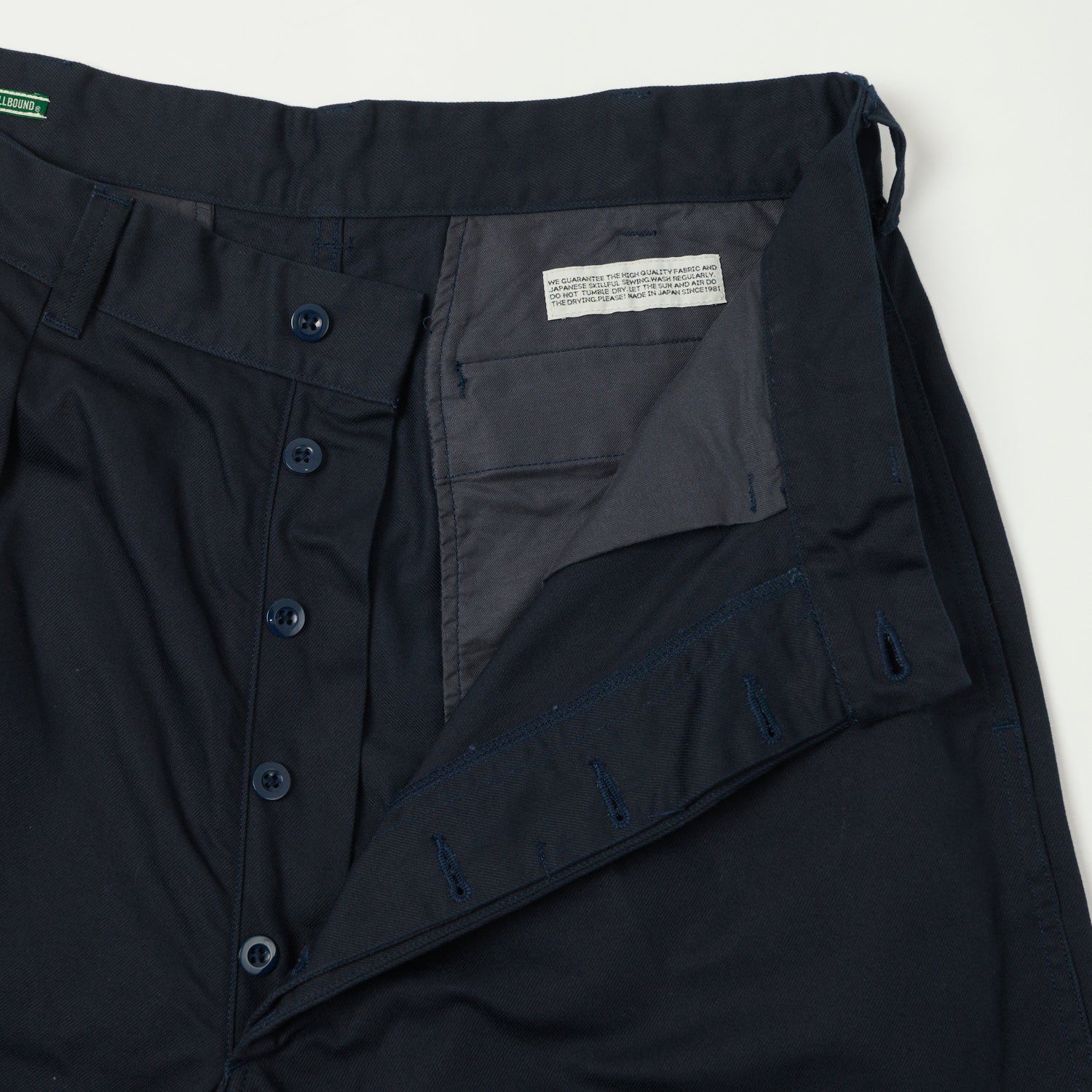 Spellbound Double Pleat French Trousers - Navy