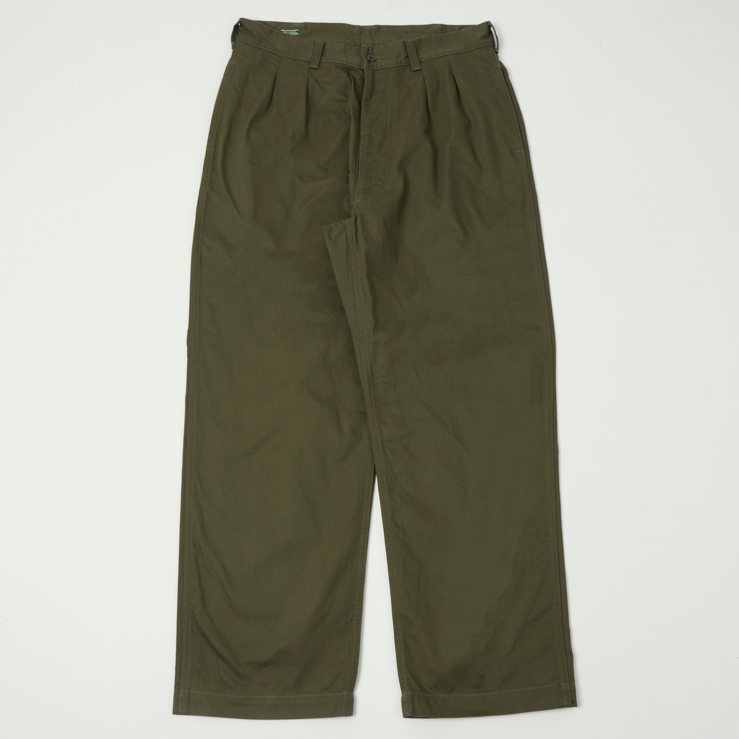 Spellbound Double Pleat French Trousers - Olive
