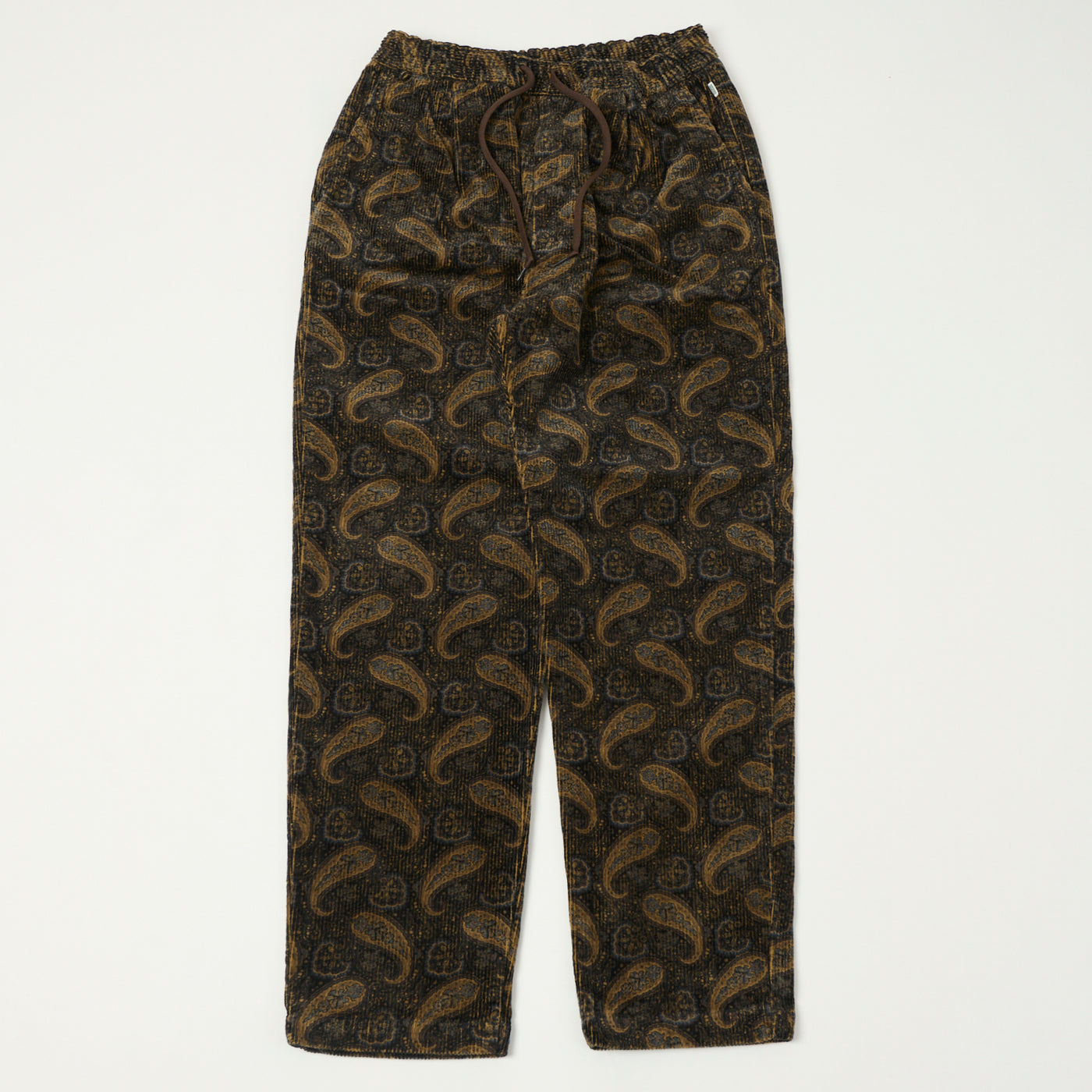 Spellbound Paisley Corduroy Easy Pants - Brown