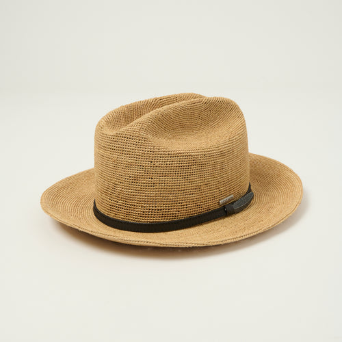 Stetson Crochet Raffia Western Hat - Straw