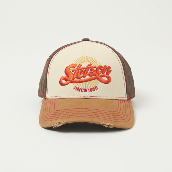 Stetson Vintage Distressed Baseball Cap - Beige