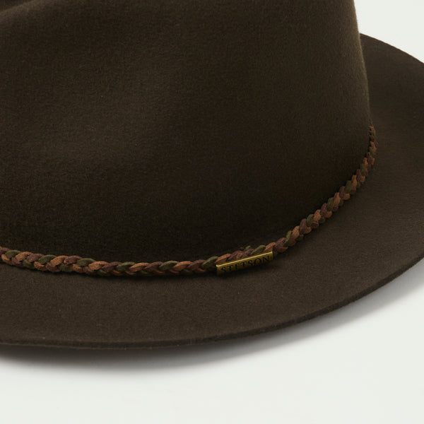 Stetson 2118108 Davenport Traveller Fedora Hat - Olive