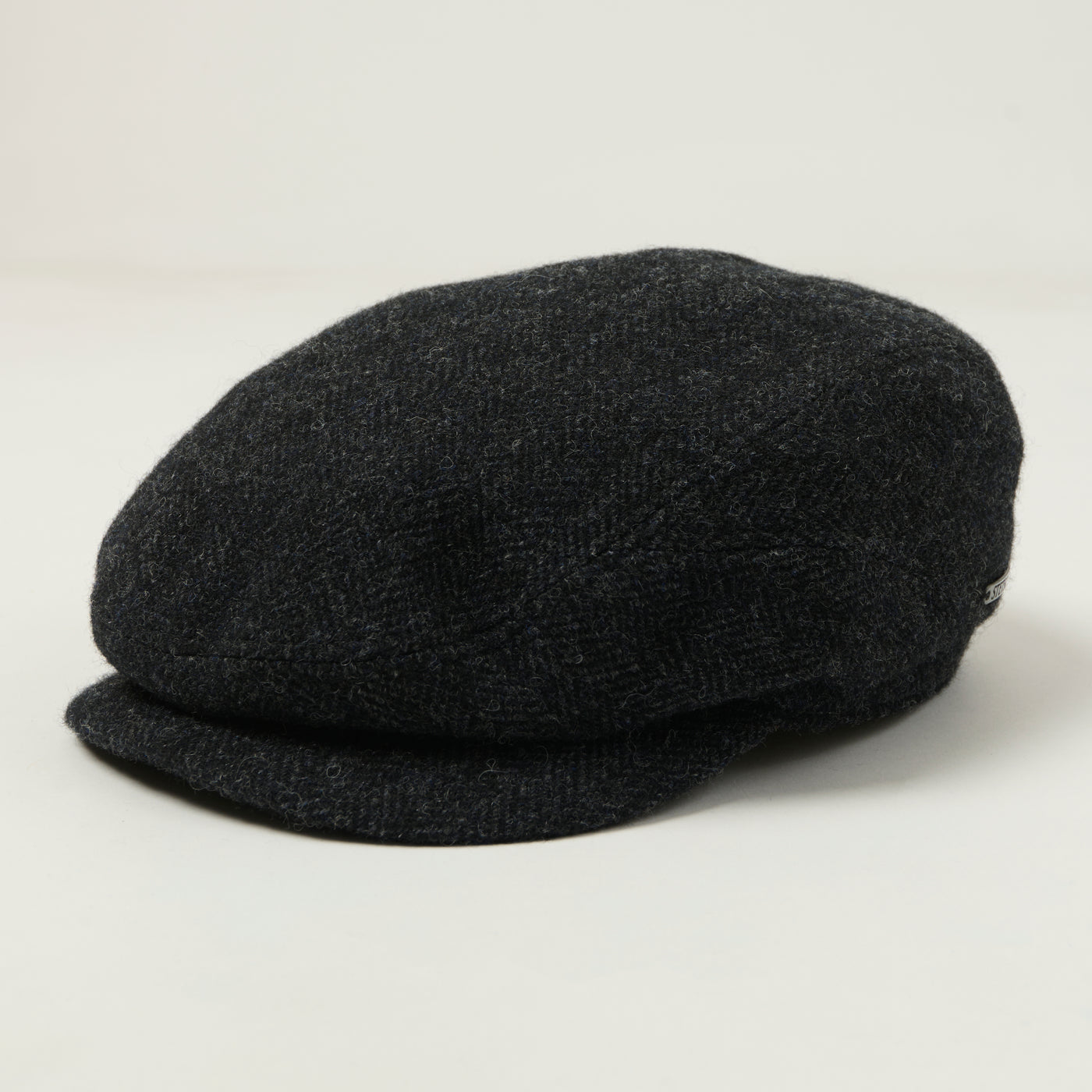 Stetson Wool Herringbone Driver Cap - Dark Grey