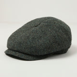 Stetson Hatteras Woolrich Herringbone Flat Cap - Grey