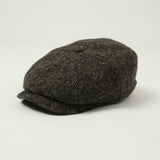 Stetson 6840601 Donegal Tweed Flat Cap - Dark Grey