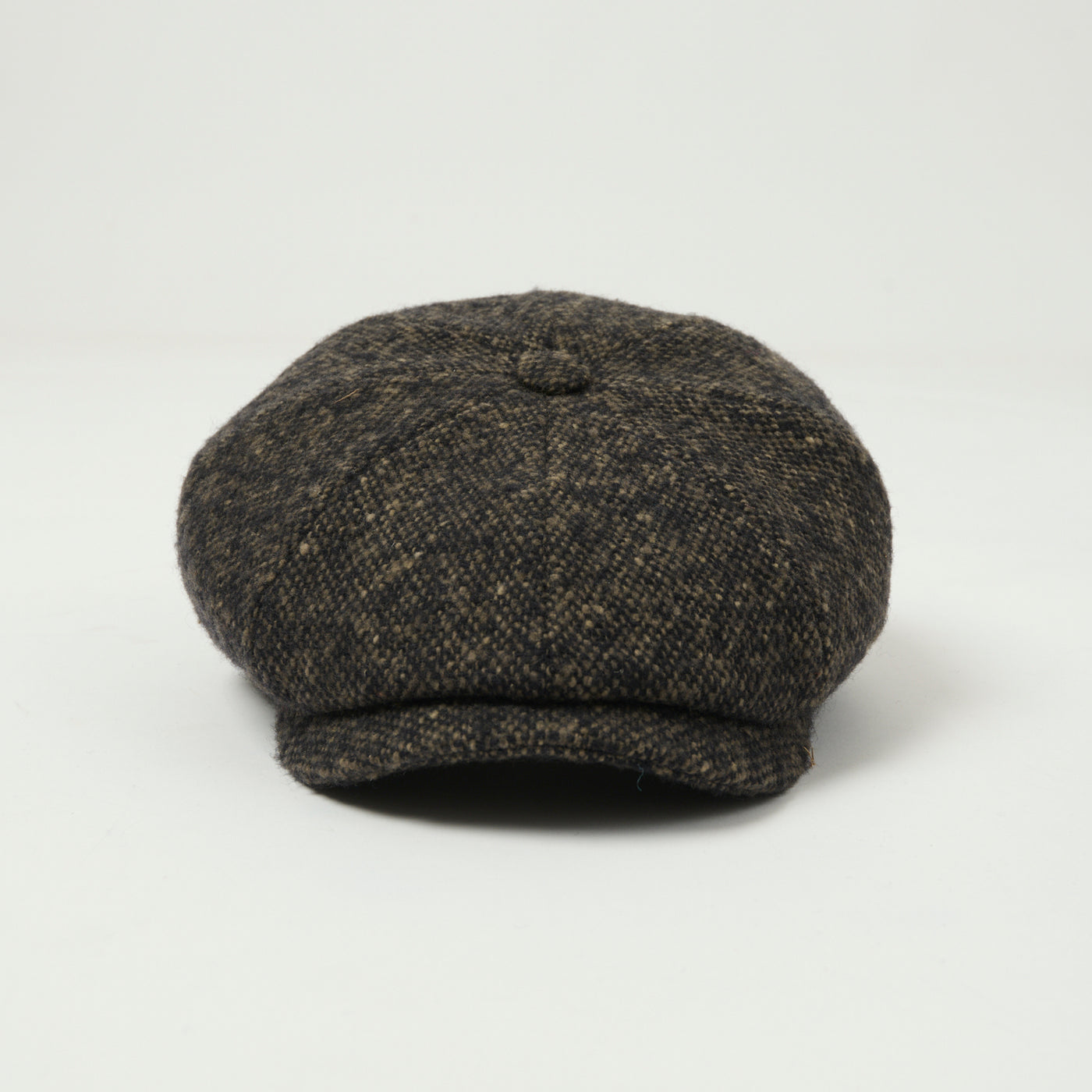 Stetson Donegal Tweed Flat Cap - Dark Grey