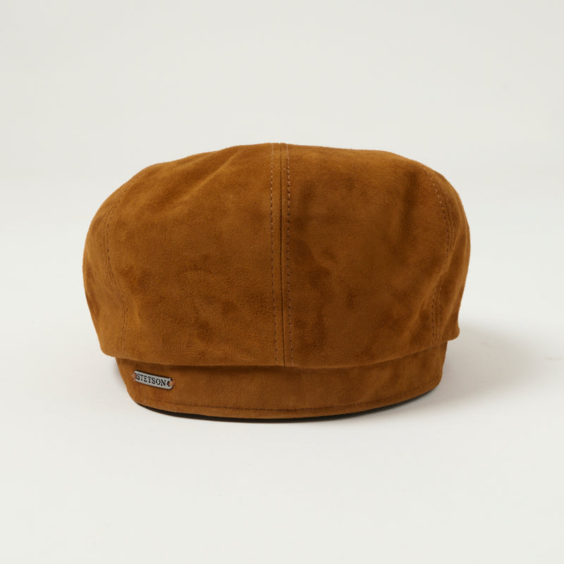 Stetson 6847401-68 Hatteras Goat Suede Flat Cap - Brown