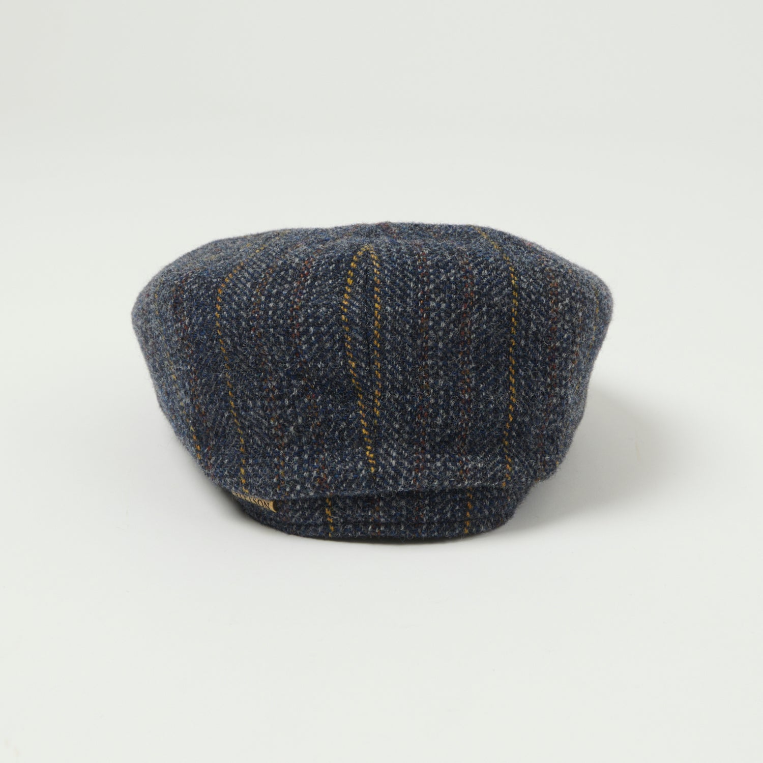 Stetson Hatteras Virgin Wool Flat Cap - Blue Stripe