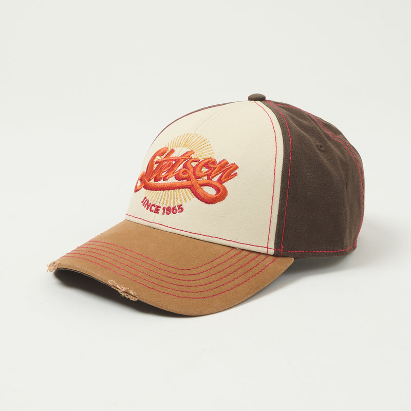 Stetson Vintage Distressed Baseball Cap - Beige