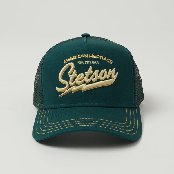 Stetson 'American Heritage Classic' Trucker Cap - Teal Green