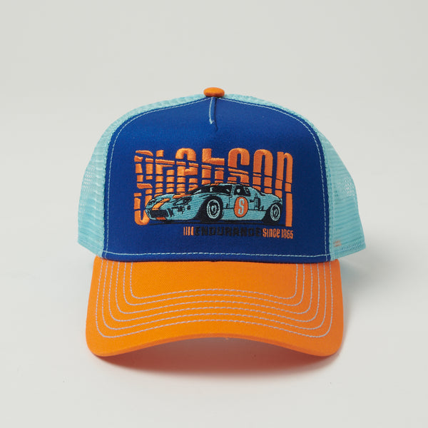 Stetson 'Endurance' Trucker Cap - Orange/Blue