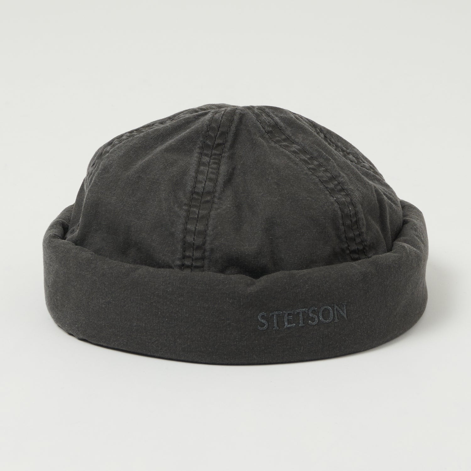 Stetson 8821107-1 Organic Cotton Docker Delave Cap - Charcoal