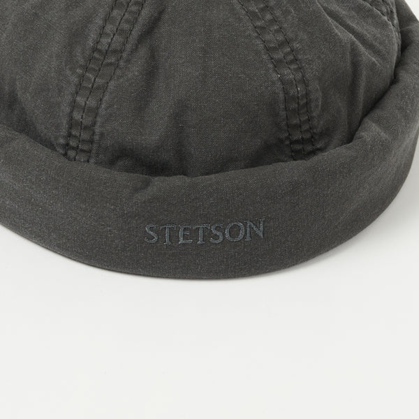 Stetson 8821107-1 Organic Cotton Docker Delave Cap - Charcoal